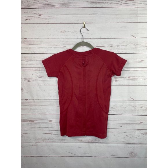 Short Sleeve Compression Athletic Top 0/XS Red - Picture 7 of 7